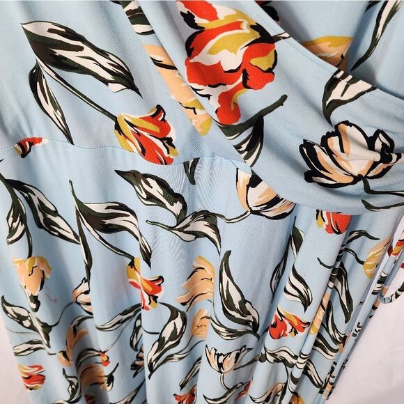 Maggy London Faux Wrap Tulip Dress Size 22 - Picture 14 of 16